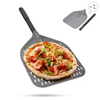 Hard Anodized Pizza Peel With Removable Handle Customized Pizza Shovel Pastry Baking Paddle Pan With Screwdriver