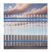 Durable Residential Park Guardrail Zinc-Steel With Three Beams Metal Product-Minimum Order 1kg