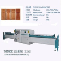 TM2480B2 Full Automatic Vacuum Press Membrane Machine / Vacuum Film Covering / Coat Machine