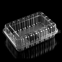 Dessert packaging food container clamshell plastic food packaging pastry packaging clear plastic clamshell packaging