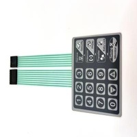 Custom OEM Flat Membrane Keyboard Backlit Membrane Switch For Baby Security Monitor