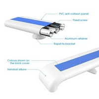 High Quality Vinyl PVC Plastic Aluminum Hospital Corridor Handrail For Hospital Balcony Outdoor Staircase Villa Use