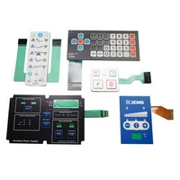 Factory Outlet colorful backlit membrane switch with LED membrane switch