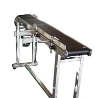 Heat Resistant Packaging Machine Long PVC Belt Conveyor 59inch Length 7.8inch Width No Guardrail Conveyor
