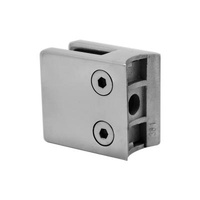 Modern Balcony Railing Clamp Square Turnout Bracket Stainless Steel Railing Handrail Glass Barrier Railing Clamp