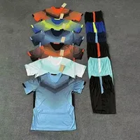 Summer mens tracksuit tech set two-piece tracksuits sports fitness suits running shirts shorts quick-drying sportswear jogging soccer jersey basketball t-shirt 2xl