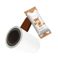 Wholesale Printable Transparent Sticker Label Snack Package Pearlescent BOPP Pearlized Film