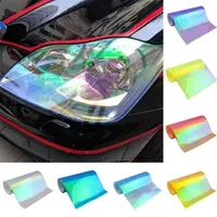film cross border car headlights taillights fog lamps phantom float light color sticker chameleon colorful gradient light membrane