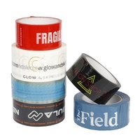 Branded Suppliers OPP Packaging Adhesive Cello Jumbo Roll Shipping Custom Logo Printed Clear Fragile Plastic Bopp Packing Tape