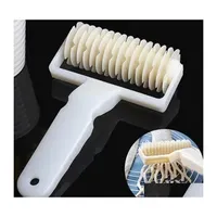 Baking Pastry Tools Plastic Pie Pizza Biscuit Cutting Hine Kitchen Tool Dough Bread Cookie Lattice Roller Cutter Knife Drop Delive Dhwqn