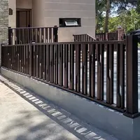 Stylish Design Powder Coating Vealla Aluminum Customized Privacy Garden Rail Yard Metal Guardrail