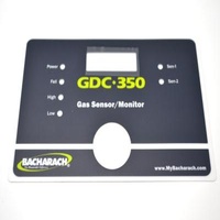 PET / PC / PVC Waterproof Membrane Switch Panel For Ion Gas Sensor / Monitor