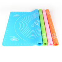 Hot Selling Non Stick Silicone Pastry Mat Heat Resistant Silicone Dough Kneading Mat 50*70cm