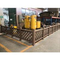 Fence - Long lasting WPC fence, guardrail for equipment / outdoor AC mainframe barrier / garden fence