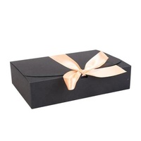 2019 Latest Size Recyclable Different Size Cardboard Paper Foldable Pastry Box With Ribbon Candy Chocolate Packaging Box