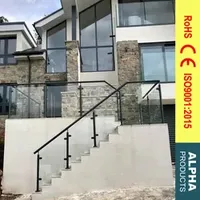 Stainless Steel Balustrade System Glass Modern Design Balcony Banster Handrails