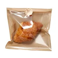 Sealing Paper Bags for Homemade Bread Baking Packaging Versatile Half-membrane Flexible for Wrapping Goods or Small Items 240815