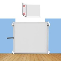 PRODIGY SG019 Baby Safety Fence Gate Stair Guardrail Children's Folding Retractable Baby Isolation Gate