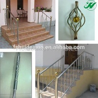 Stainless Steel Ornamental Handrails, Outdoor Metal Handrail for Steps