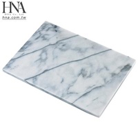 HNA Viable Taiwan Made Pastry Natural White Marble Board For Cake Cheese Chocolate Dough