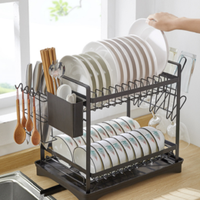Kitchen removable shelves tableware dtorage racks dish drying rack
