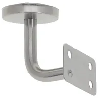 Stair Handrail Handrail Stair Balustrade Bracket Accessories 50x60mm Durable Silver For Stair Bannister Handrail