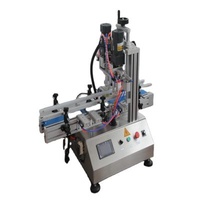 Semi Automatic Hotels Twist Off Pastry Sauce Honey Tinplate Lid Glass Bottle Can Knock To Vacuum Capping Machine