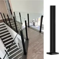 Custom Secure Special Post Hardware Aluminum Alloy Balustrade Handrail for Home