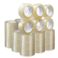 OEM Bopp Adhesive Package Clear Tape with Logo Clear Box Packaging Single Sided Tape for Sealing Custom