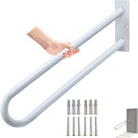 Wall Mount Handrails for Outdoor Steps Heavy Duty Grab Metal Handrail for 1-3 Step, Stair Railing for Porch Patio Steps