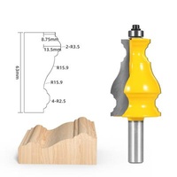 Furniture 1pc 12mm Large Leg Picture Frame Mount Router Bit Elegant Line Handrail Bits For Woodworking Door Stair Handrail