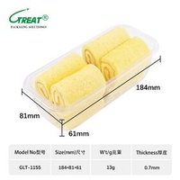 Plastic pastry box plastic food container food packaging boxes cake box plastic blister tray plastic tray plastic hinged box