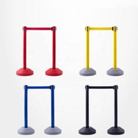 Crowd Control PVC Crowd Control Bracket With Retractable Belt Guardrail