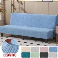 Chair Covers Jacquard Sofa Bed Cover No Handrails For Living Room All-inclusive Stretch Armless Folding Furniture Bench