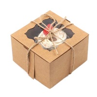 Recycled Materials Biodegradable Custom With Window Mini Cake Disposable Pastry Box Cookies Candy Packaging Gift Boxes