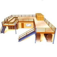 Multi-tier Industry Warehouse Racking Steel Mezzanine Floor Stacking Racks & Shelves