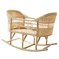 Nordic Eco-Friendly Materials Rattan Baby Top Crib Stepping Crib Crib Hutch With Guardrail Hot Selling Other Children's Beds