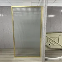 White Aluminum Matt Pivot Tempered Glass Door Black Shower Enclosures Shower Enclosure