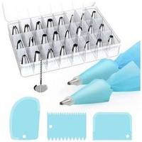 Cake Decorating Supplies for Baking With Reusable Pastry Bags and Tips