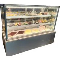 Export to Europe Square Glass 3 Shelf Cake & Pastry Display Cooler Fridges
