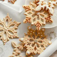 Cookie Cutters Moulds Stainless Steel Christmas Snowflake Biscuit Mold DIY Fondant Pastry Decorating Baking Kitchen Tool Gadgets 240729