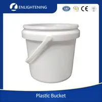 2L 5L 10L 15L 20L 5 Gallon Consolidated Pet Food Glue Pastry Candy Paint Water PP Food Grade Plastic Pails with Handle, Polypropylene, 1.5 Quart, White Color