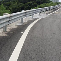 High Durable Corrugated Metal Low Price Galvanized Traffic Guardrails Zinc Post Crash Barrier Stainless Steel Road Accessory Guardrail