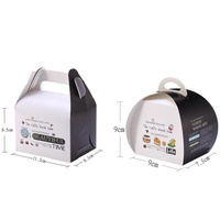 Recycled Materials Custom Design China Manufacture Portable Pastry Cutter Cake Food Box