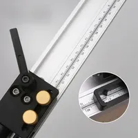 45 Type T Track With Scale Aluminium Alloy T-tracks Slot Miter Track 300-600mm DIY Table Saw Workbench Woodworking Tools