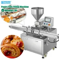 Pastry Making Horizontal Cream Chocolate Fill Puff Jam Injector Machine for Cake