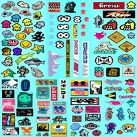 Brooches Game SPLATOON Stickers Matte Flash Membrane Notebook Storage Case Decorative Set Of Seven Peripherals