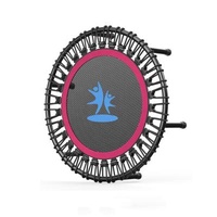 Simple Installation Folding Child Jumping Training Trampoline Manufacturer Home Trampoline Sales For Adult Sports Fitness With Handrail Child Trampoline Outdoor