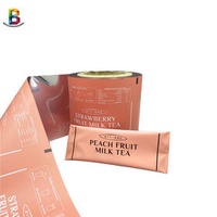 Tea packaging film rolls / aluminum foil bopp/cpp film for coffee juice packaging