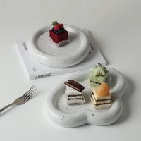 Good Sustainable Selling Ins Nordic Creative Pastry Dish Ceramic Cake Plates Dishes